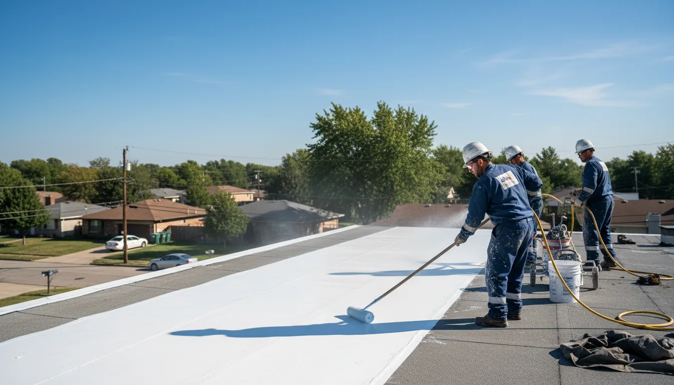 Commercial roof coating in Jayton, TX near me